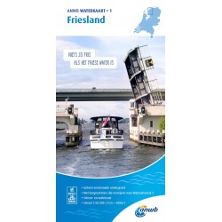 ANWB waterkaart 1 - Friesland