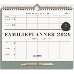 FAMILIEPLANNER 2026 A4 GROEN